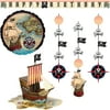 Pirate's Map Party Decor Kit, 1-Pack