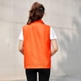 thumbnail image 3 of ALSLIAO Chaleco informal para hombre y mujer, chaqueta sin mangas para pesca, deportes al aire libre, naranja, L, 3 of 8