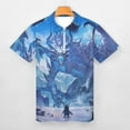 thumbnail image 3 of Ice Dragon Men Zipper T-shirt Summer Casual Short Sleeve T-shirt Top, 3 of 7