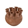 thumbnail image 5 of BIDK Home Sculpted Terracotta Vase with Textured Finish - 7.5" – Brown, 5 of 5