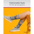thumbnail image 5 of MeMoi Women's "Boo Crew" Halloween Holiday Novelty Crew Sock - Womens - Female, 9-11, Med Gray Heather, 5 of 7