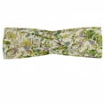 thumbnail image 1 of Floral Headband, Pastel Shade Colors of Spring Nature Awakening Theme with Humming Bird on Branches, Elastic and Soft Women's Bandana for Sports and Everyday Use, Grey Red Coconut, by Ambesonne, 1 of 3