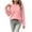 Hot Pink, variant on GigrtiJin Knit Sweaters for Kids Fall Winter Long Sleeve Sweaters Girls Crew Neck Pullover Loose Sweater 2T-15T