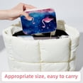 thumbnail image 6 of Flamingo Velvet Portable Storage Box with Removable Compartment, Gift: Jewelry Stand, Display Case, Necklace Holder, 6 of 7