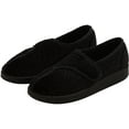 thumbnail image 1 of Silverts Women Extra Wide Easy Closure Jewel Slippers, 10, Black, 1 of 2