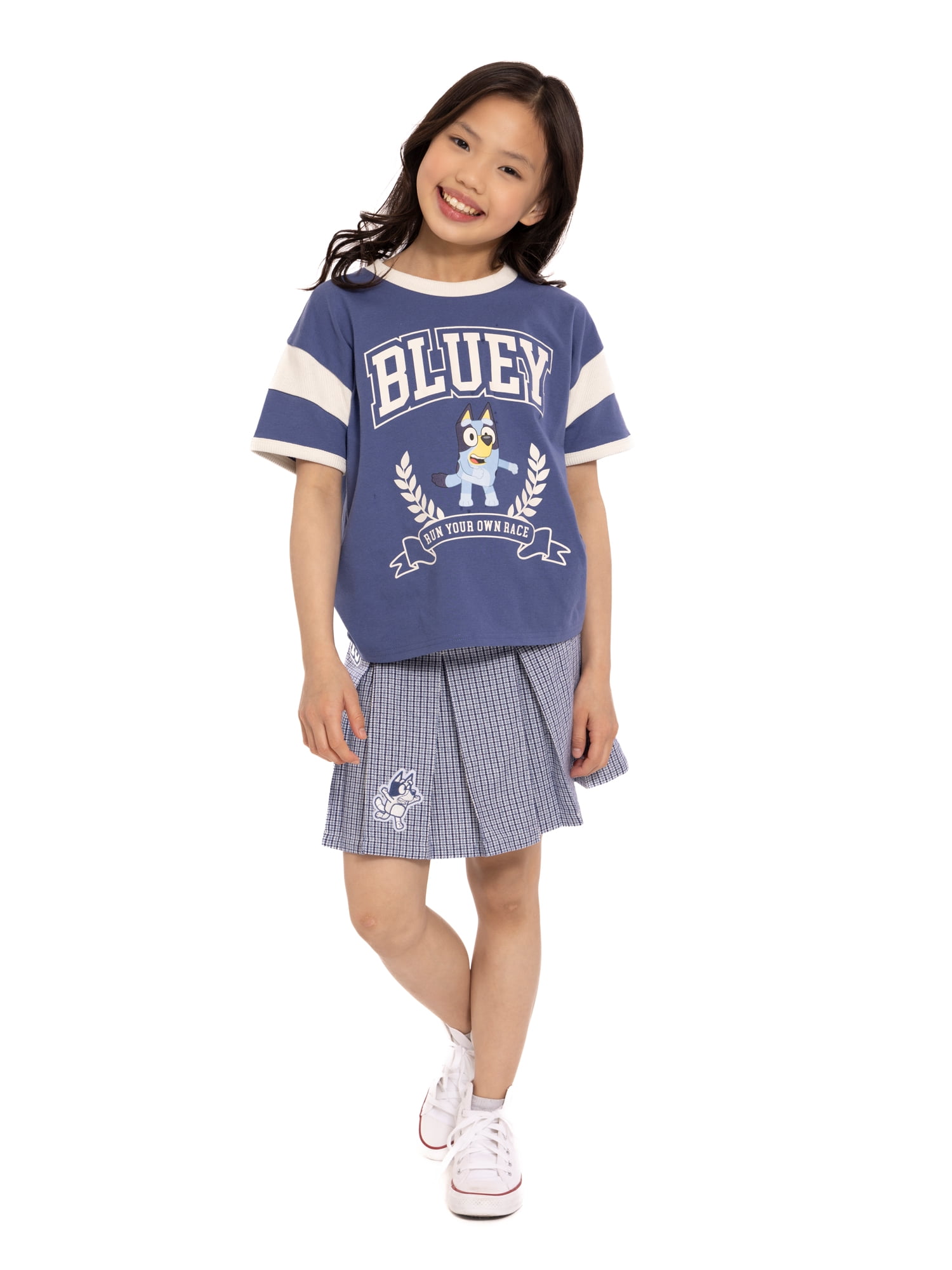 Bluey Girl's Short Sleeve Graphic T-Shirt, Sizes 4-16