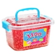 thumbnail image 1 of Gaganiu 1100+ Cuentas De Pony Con Purpurina, Cuentas Artesanales Para Hacer Joyas En Tarro, Cuentas De Pulsera, Cuentas Para Trenzas De Pelo, Cuentas De Pony De Plástico, Cuentas Kandi A Granel (Rojo, 1 of 1