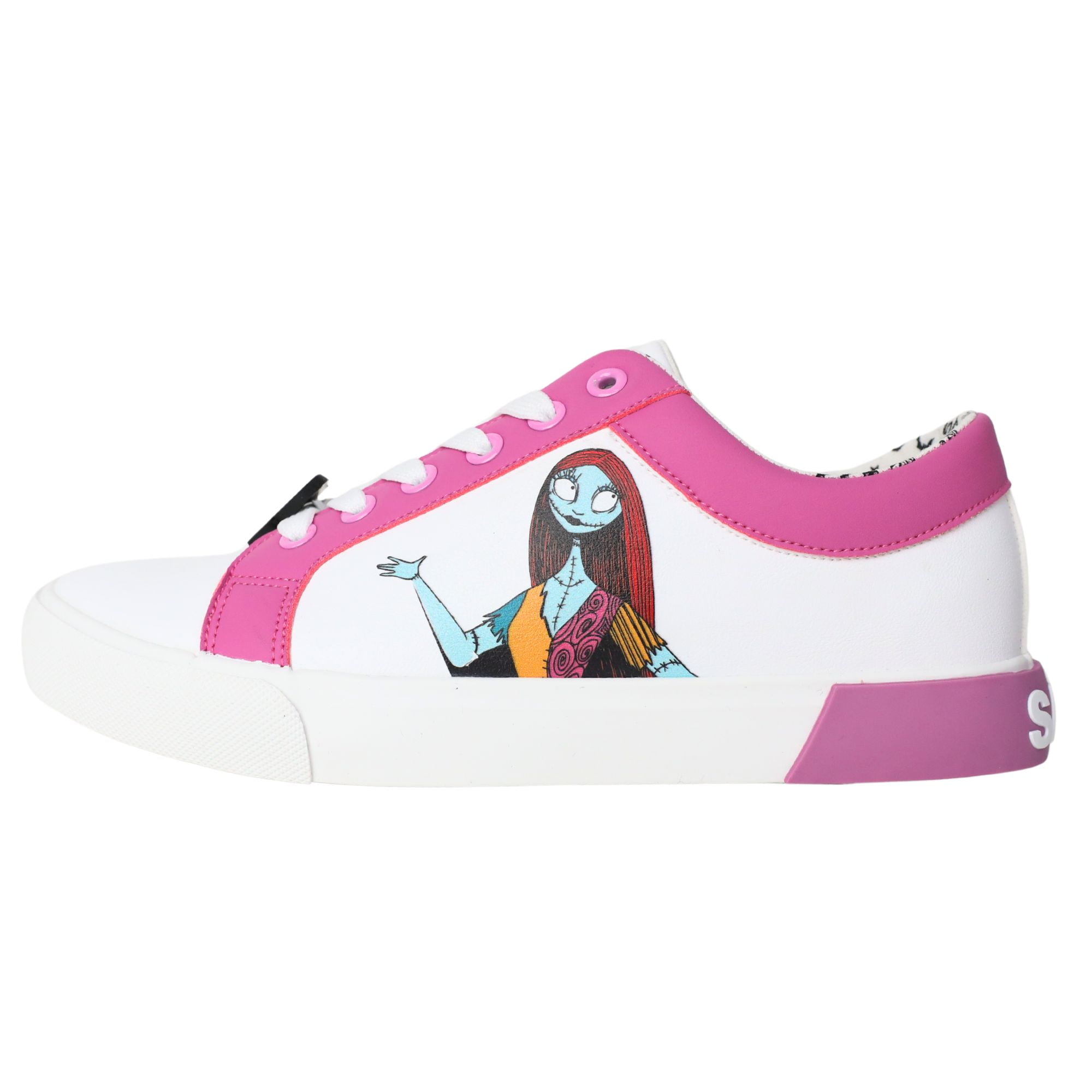 Nightmare Before Christmas Women's Jack and Sally Low-Top Court Sneakers