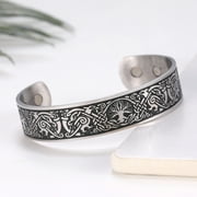 EUEAVAN Tree of Life Cuff Bangle Viking Health Care Stainless Steel Bracelets