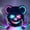 Pink/Blue, variant on Light Up Mask and Gloves,Bloody Bear Mask with LED,Scary Bear Mask,Plush Furry Mask for Halloween Carnival
