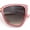 Pink - Brown, variant on Womens Jewel Chain Arm Plastic Oversize Cat Eye Retro Diva Sunglasses Beige - Brown