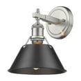thumbnail image 2 of Yep by Golden Lighting Orwell 1-light Vanity in Pewter and Matte Black shade, 2 of 3