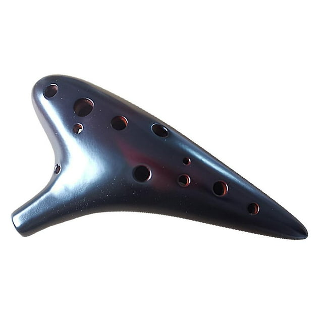 Ocarina de cerámica de 12 agujeros, pintada a mano, aprendizaje para principiantes, estilo de regalo de Navidad 1