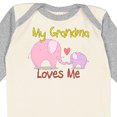 thumbnail image 4 of Inktastic My Grandma Loves Me Boys or Girls Long Sleeve Baby Bodysuit, 4 of 5