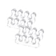 thumbnail image 1 of Qarigey 2 pares de separadores de dedos del pie espaciador suministros de pedicura de larga duración sin rebabas corrector de postura de Ayudas para vestirse con gancho de botón Transparente, 1 of 6