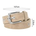 thumbnail image 6 of Skymirror Women Belt Matte Texture Solid Color Pin Buckle Belt Multi Holes Adjustable Length Faux Leather Waistband, 6 of 8