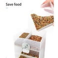 thumbnail image 3 of Comedero automático transparente para pájaros, comedero automático para semillas y comida, accesorios para jaulas de pájaros., 3 of 9