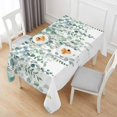 thumbnail image 6 of Eucalyptus Leaves Table Cloth Waterproof Tablecloths, Spring Summer Farmhouse Botanical Tablecloth Dining Table Cover for Kitchen Party Tabletop Outdoor, Rectangle Tablecloth 60x120 Inch, 6 of 9