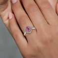 thumbnail image 4 of Gem Stone King 1.14 Ct Oval Pink Mystic Topaz 925 Sterling Silver Ring (Size 7), 4 of 4
