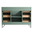 thumbnail image 4 of Fine Fixtures Opulence Collection 48 in. W x 20 in. D x 33 in. H Bathroom Vanity in Mint Green with White Ceramic Sink - Chrome hardware, 4 of 7