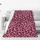 thumbnail image 1 of Balery Rose Leopard Print Manta de Felpa Suave y Acogedora – Cobija de Franela Aterciopelada para Cama, Lavable y Cálida para Sofá, Mascotas, Transpirable-50"x40", 1 of 7
