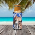 thumbnail image 3 of Staffordshire Bull Terrier Staffie Winter Snowflakes Ultra Hugger for slim cans, 3 of 6