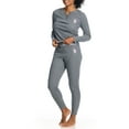 thumbnail image 6 of U.S. Polo Assn. Women's Ribbed Henley Long Underwear Thermal Set, 2-Piece Set, Sizes S-3X, 6 of 10