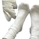 thumbnail image 4 of Calcetines blancos de mujer hasta la mitad de la pantorrilla, calcetines de otoño e invierno sin hueso, calcetines de confinamiento, calcetines de tubo largo, calcetines de tubo alto, 4 of 4