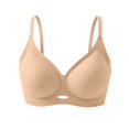 thumbnail image 2 of Lumistal Bras for Women No Underwire Jelly Bras Wireless Push Up Bra V Neck Seamless Full Coverage Bralette No Underwire Comfy Thin Breathable Everyday Bra Bras for Women L, 2 of 4