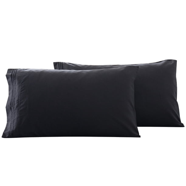 Par Funda de almohada Funda de almohada Funda de rayas sólidas 2PCS 51X102cm Irfora 51*102cm*2