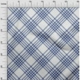 thumbnail image 3 of oneOone Cotton Poplin Teal Blue Fabric Tartan Dress Material Fabric Print Fabric By The Yard 42 Inch Wide, 3 of 4