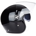 thumbnail image 4 of Open Face Motorcycle Helmet with Removable Visor ECE 22.06 Approved Half Casco Fit Men Women ATV Moped Scooter, 4 of 8