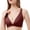 Brown, variant on Babysbule Bras for Women Woman's Fashion Front Closure Rose Beauty Back Wire Free Push Up Hollow Out Bra Underwear