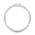 thumbnail image 3 of East-West Stackable Baguette Birthstone Ring - Pink Tourmaline (October), 3 of 5