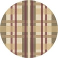 thumbnail image 1 of Ahgly Company Machine Washable Indoor Round Transitional Petra Gold Brown Area Rugs, 6' Round, 1 of 7