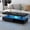 Black, variant on Mintazer Coffee Table with LED Lights and Storage, Modern Center Table with Display Shelves for Living Room, Apartment, Black