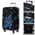 thumbnail image 5 of Black Blue Purple Butterfly Pattern Luggage Cover Fashion Suitcase Cover Baggage Covers Fit 25-28 Inch Luggage (Go Travel), 5 of 5