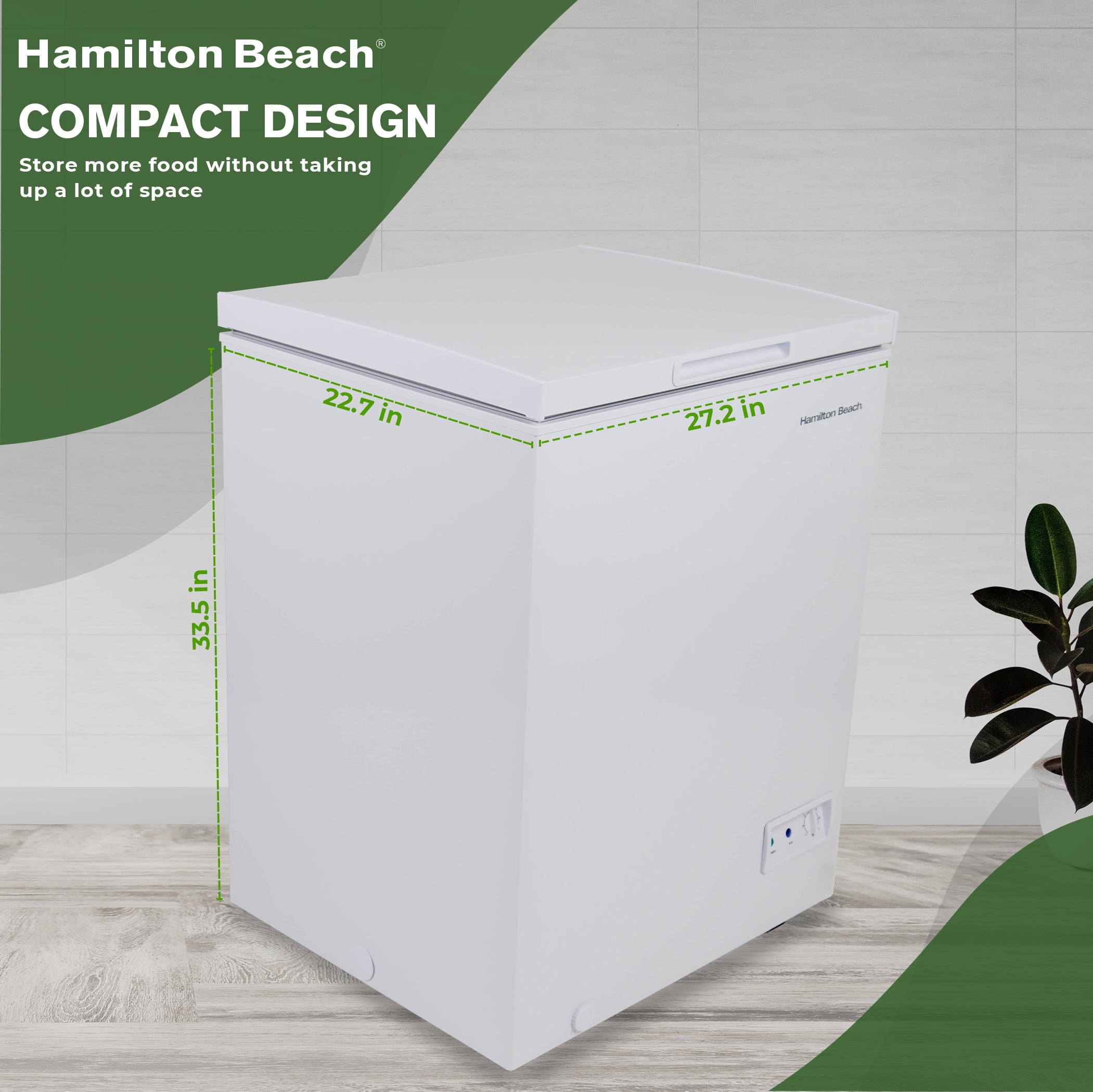 Hamilton Beach 5.0 Cu. Ft. Chest Freezer, White HBFRF510