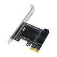 thumbnail image 1 of PCIE to SATA Card PCI-E Adapter PCI Express to SATA3.0 Expansion Card 4Port SATA III 6G for SSD HDD IPFS Mining, 1 of 5