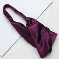 thumbnail image 4 of Fgnfyis Knotted Headband for Women Korean Style Pleated Headband Washing Face Bathing Makeup Stretchy Bandana Hair Bandana Dark Purple One Size, 4 of 4