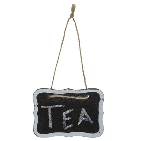Mini Hanging Chalkboard Sign with White Border 4in