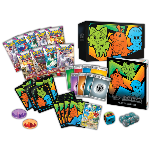 Paldea Evolved ETB | Trading card boxes for toy retailers