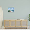 thumbnail image 2 of Crashing Beach Waves Abstract Scene Landscape Painting Gray Framed Art Print Wall Art, 2 of 7