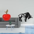 thumbnail image 2 of Estatua de toro de cerámica, adorno de simulación, obra de arte, decoración del hogar, figura de fruta, escultura para cafetería, sala de estudio, vac, 2 of 8