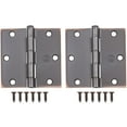 thumbnail image 3 of Stone Harbor Hardware 3-1/2" Door Hinges, Square Corner, Matte Black, 3-Pack, 3 of 5
