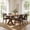 Dark Brown, variant on VKNOW Faux Leather 20.7" W Upholstered Dining Chairs Set of 2, Thick Foam Cushion Kitchen & Dining Room Chairs with Solid Wood Legs, Beige