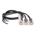 thumbnail image 2 of Electric Bike Button Switch, Motorcycle Handlebar Switch LED Stainless Steel Water Proof for Horn Headlight Spot Lamp, 2 of 7