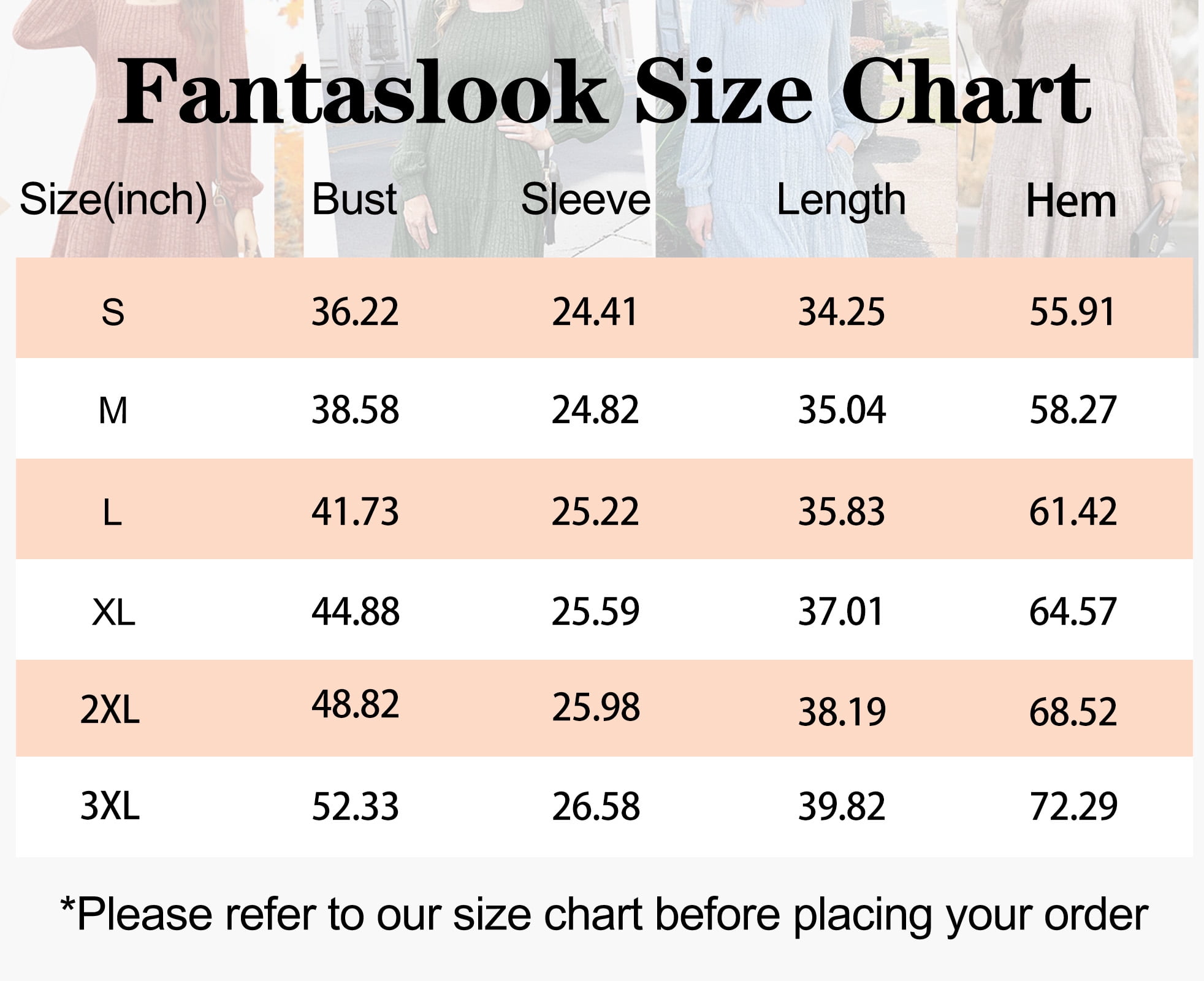 Fantaslook Fall Dresses for Women Square Neck Long Sleeve Dresses Casual Babydoll Sweater Dress