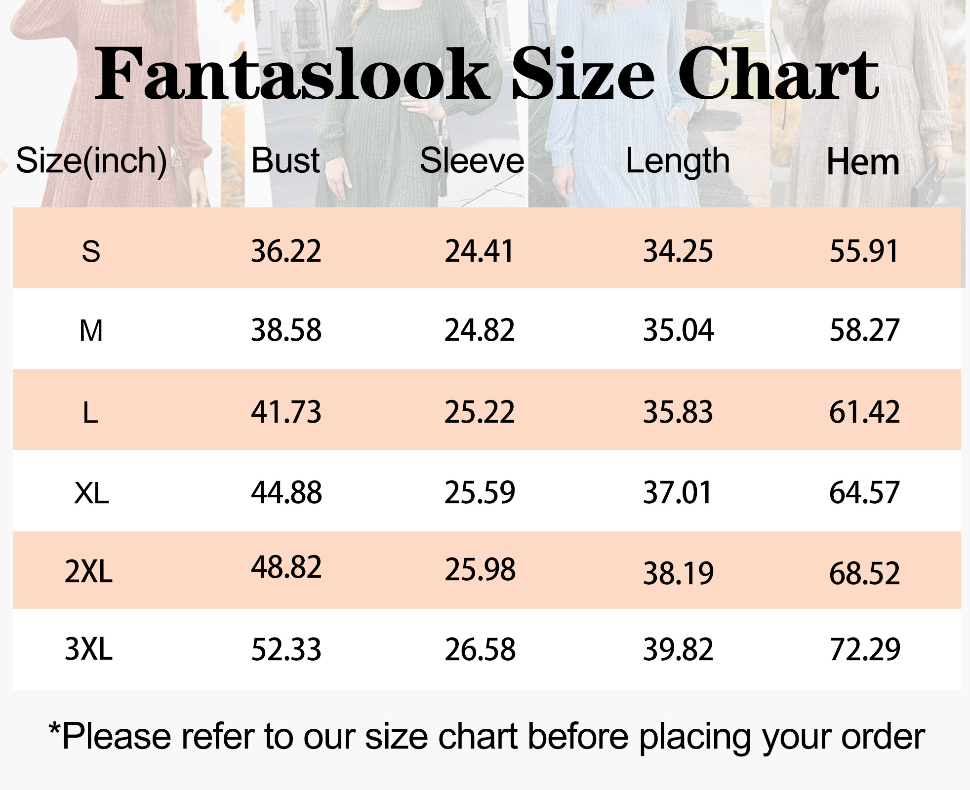 Fantaslook Women's Square Neck Long Sleeve Babydoll Dress photo 8