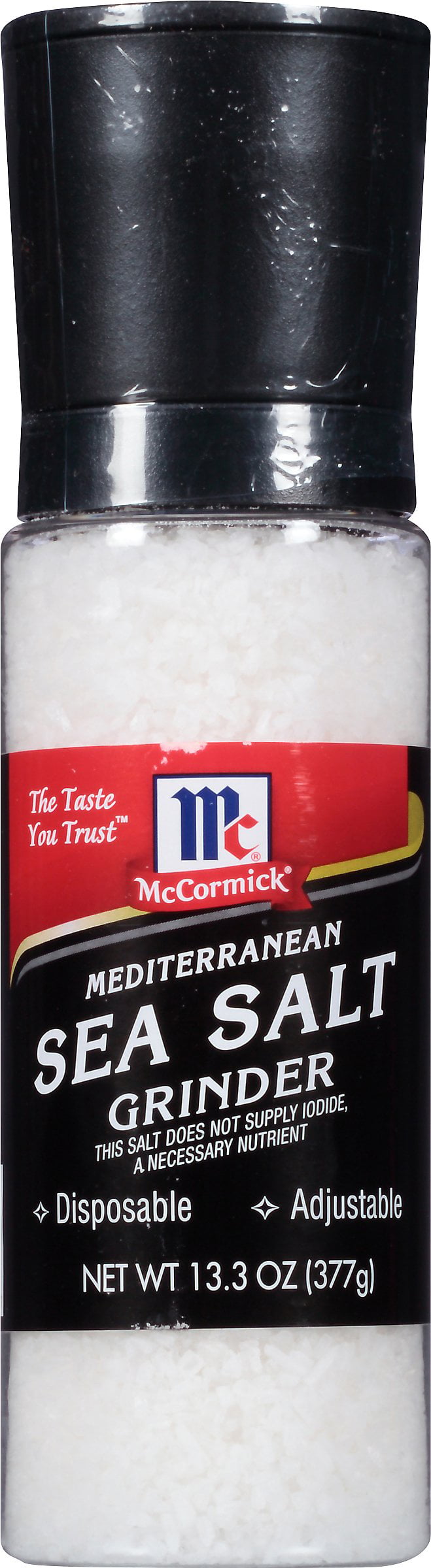 McCormick Mediterranean Sea Salt Grinder, 13.3 oz & McCormick